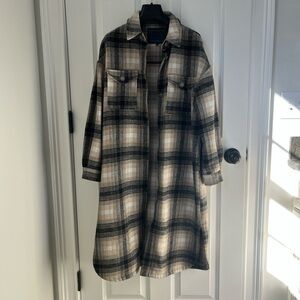 Oversized shacket